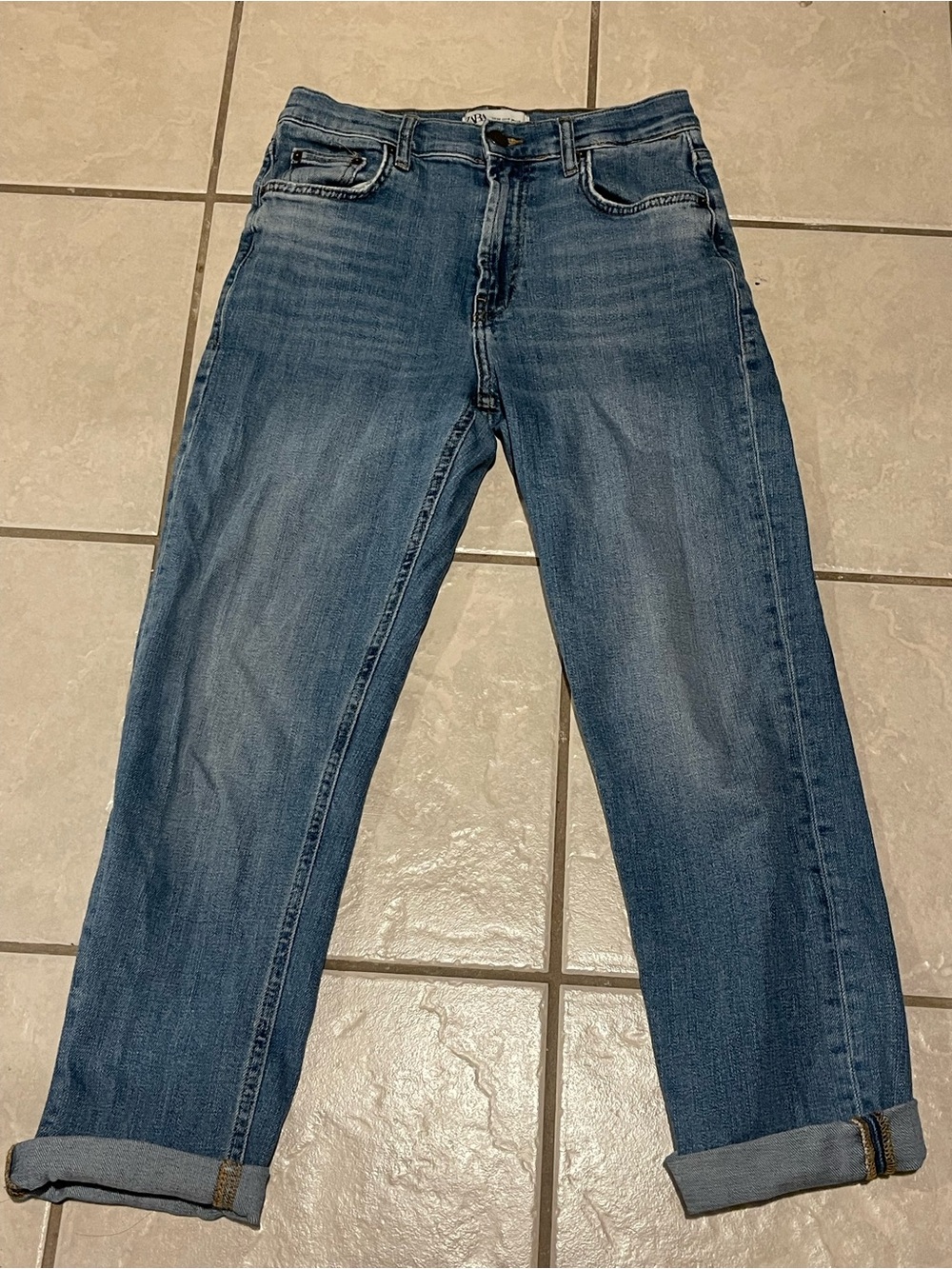 Zara Women’s Casual Relaxed Blue Denim Jeans‎ Size 6